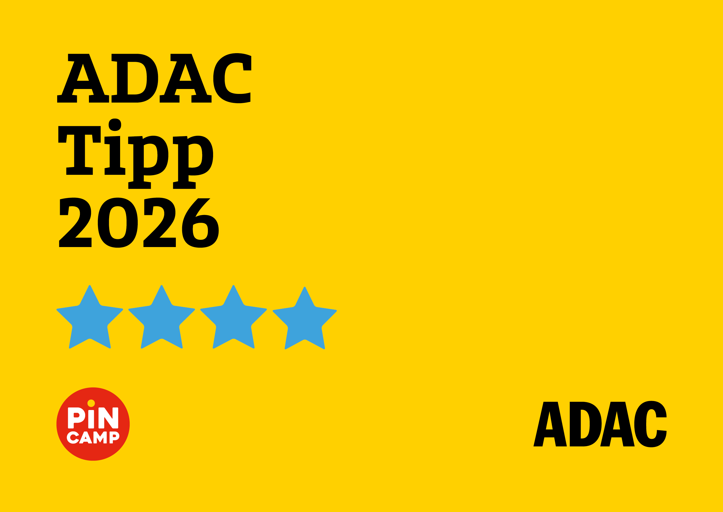 ADAC Klassifikation 2026 Tipp 4 Sterne Camping Lindlerhof am See